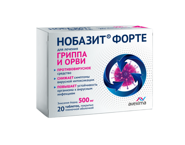 Энисамия йодид (НОБАЗИТ® ФОРТЕ) включен в клинические рекомендации по диагностике и лечению ОРВИ у взрослых